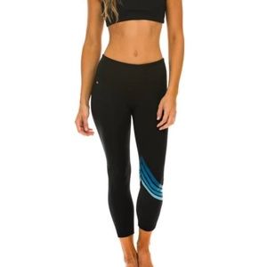 Aviator Nation Chevron Crop Leggings